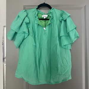 NWT &merci Sasha Top in Evergreen